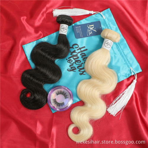 613 Blonde Virgin Human Hair,613 Cuticle Aligned Hair Bundles With Frontal,Blonde Virgin Human Hair 613 Bundles With Closure
